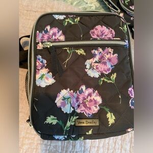 Vera Bradley Floating Plum Pansies- lunch bag